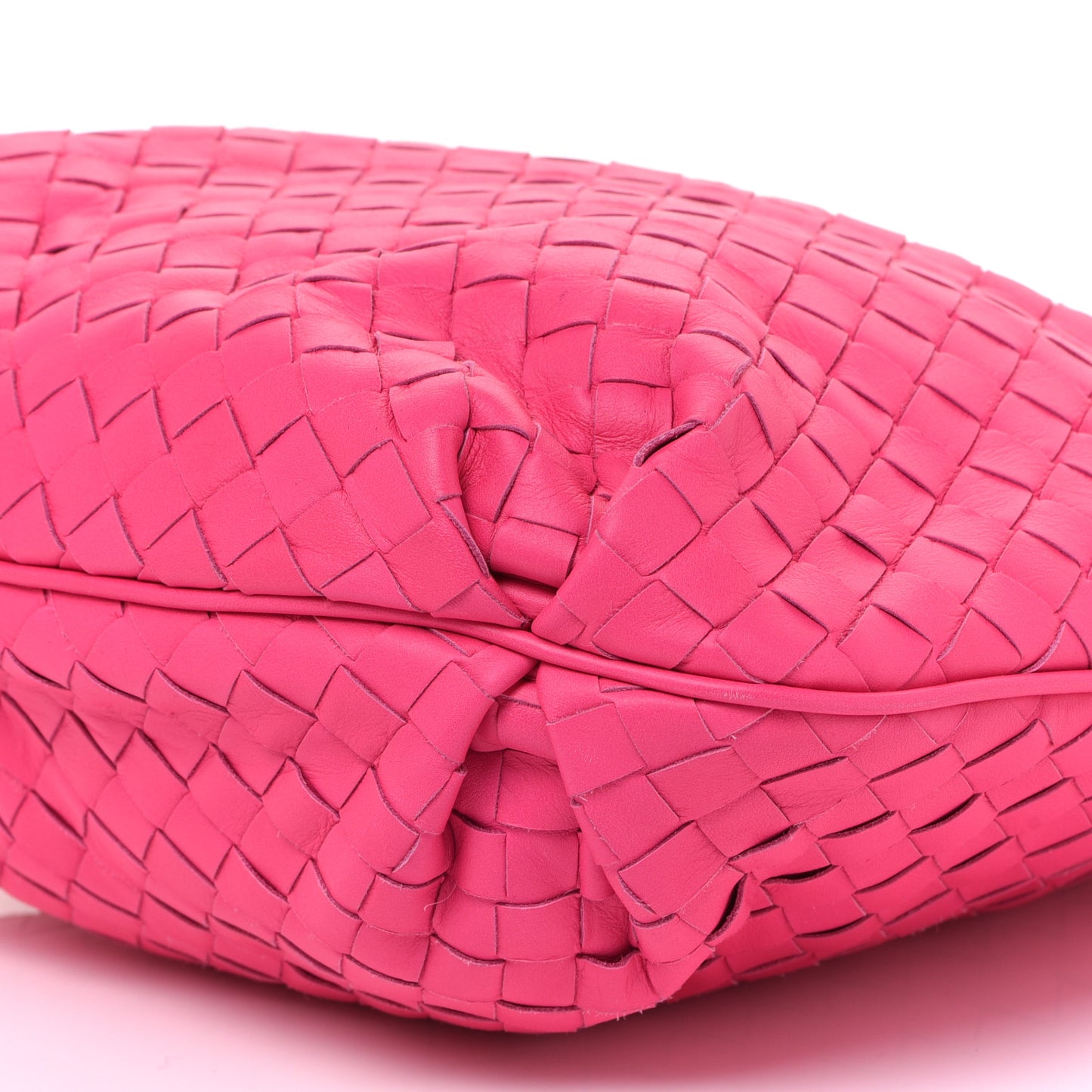 Nappa Intrecciato Crossbody Rosa Shock
