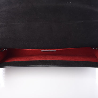 Christian Louboutin Patent Vero Dodat Leopard Clutch Black 5 of 7