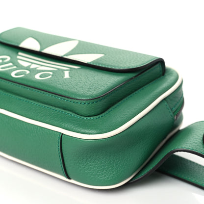Gucci X ADIDAS Textured Dollar Calfskin Belt Bag Green 10 of 10