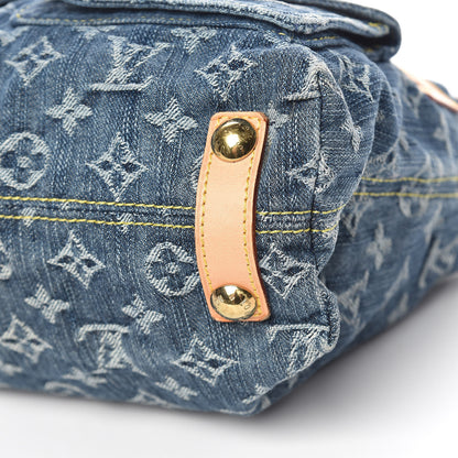Louis Vuitton Monogram Denim Baggy PM Blue 9 of 9
