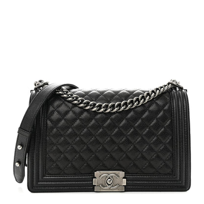 Chanel Caviar Quilted New Medium Boy Flap Black 1 of 10