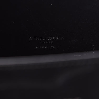 Saint Laurent Calfskin Crocodile Embossed Small Sac de Jour Black 6 of 12