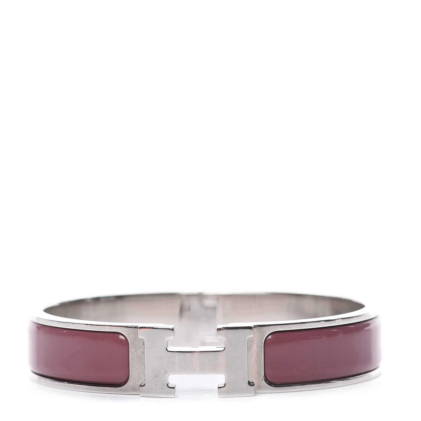 Enamel Narrow Clic Clac H Bracelet PM Cyclamen