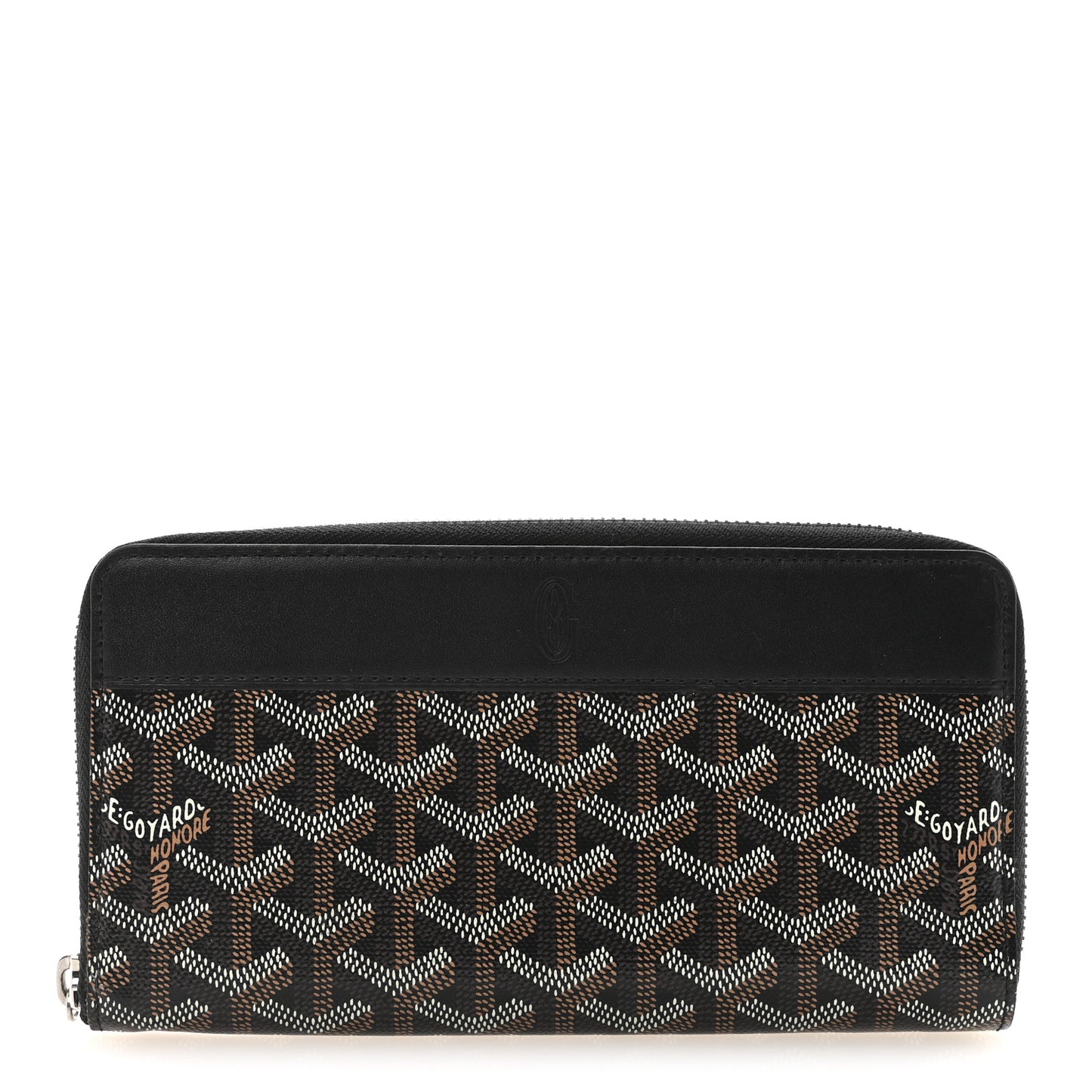 Goyardine Matignon Zip Around GM Wallet Black