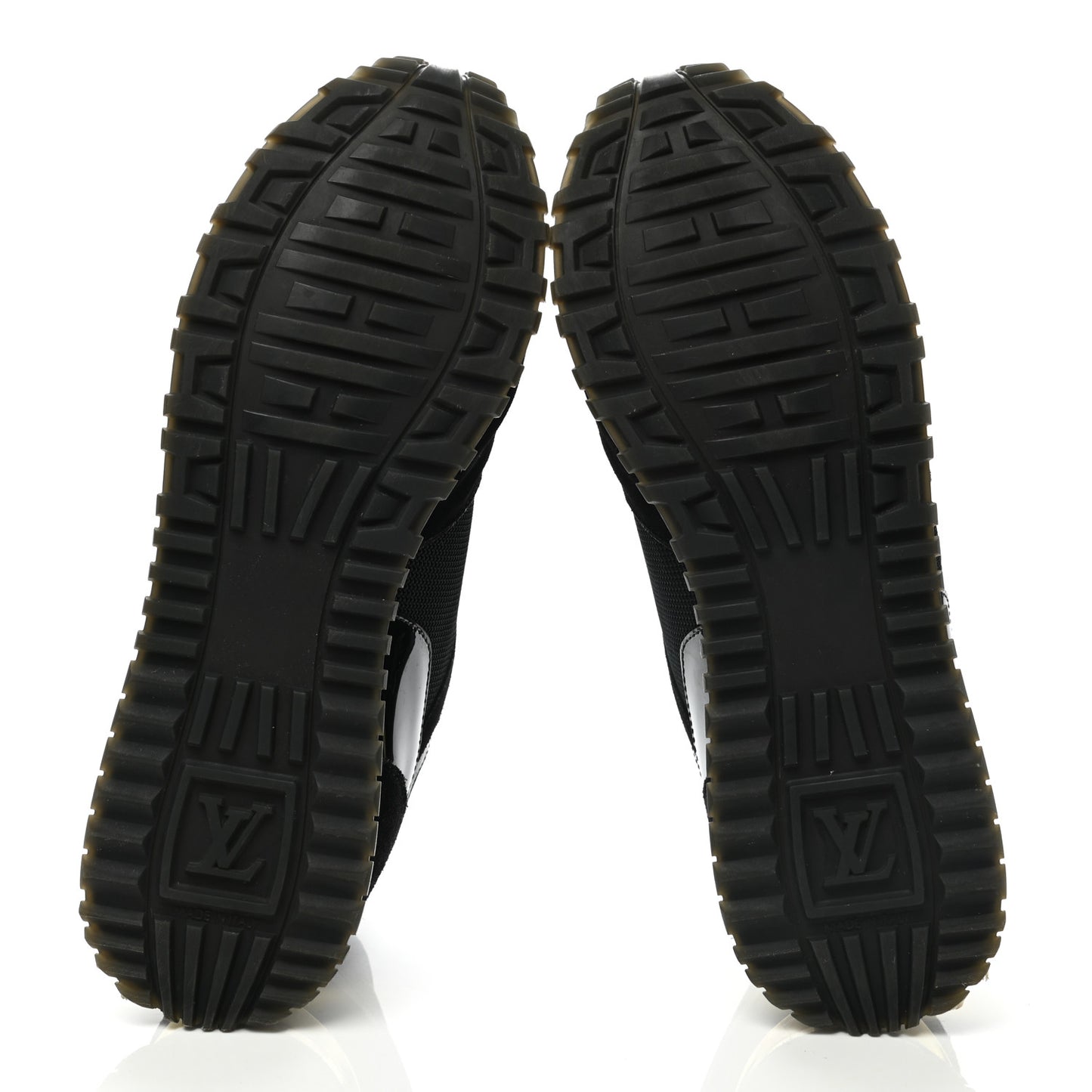 Suede Monogram Run Away Sneakers 41 Black