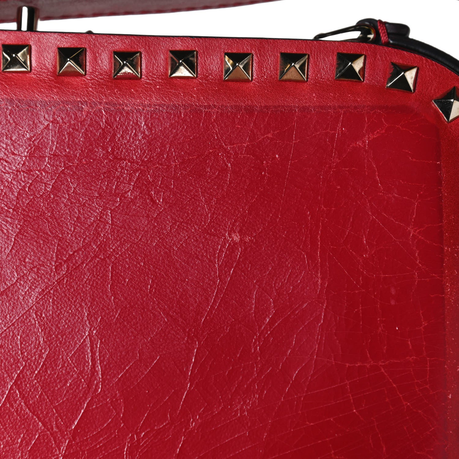 Valentino Garavani Calfskin Rockstud Frame Bag Rosso Valentino 14 of 14