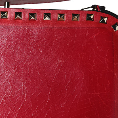 Valentino Garavani Calfskin Rockstud Frame Bag Rosso Valentino 14 of 14
