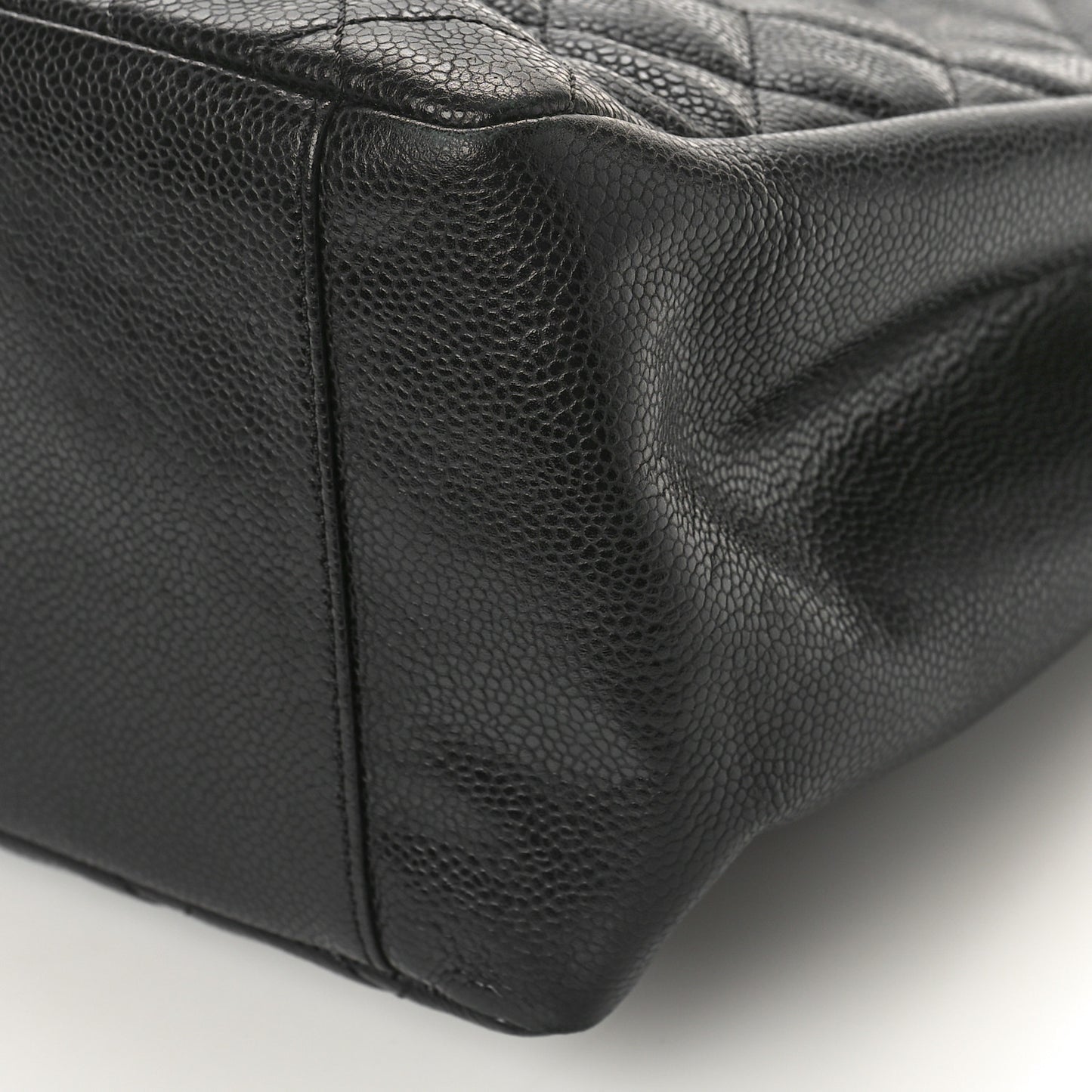 Caviar Quilted Grand Shopping Tote GST Black