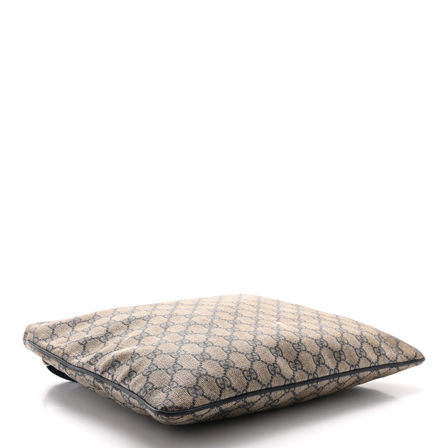 Gucci GG Plus Monogram Large Flat Messenger Bag Beige Blue 4 of 17
