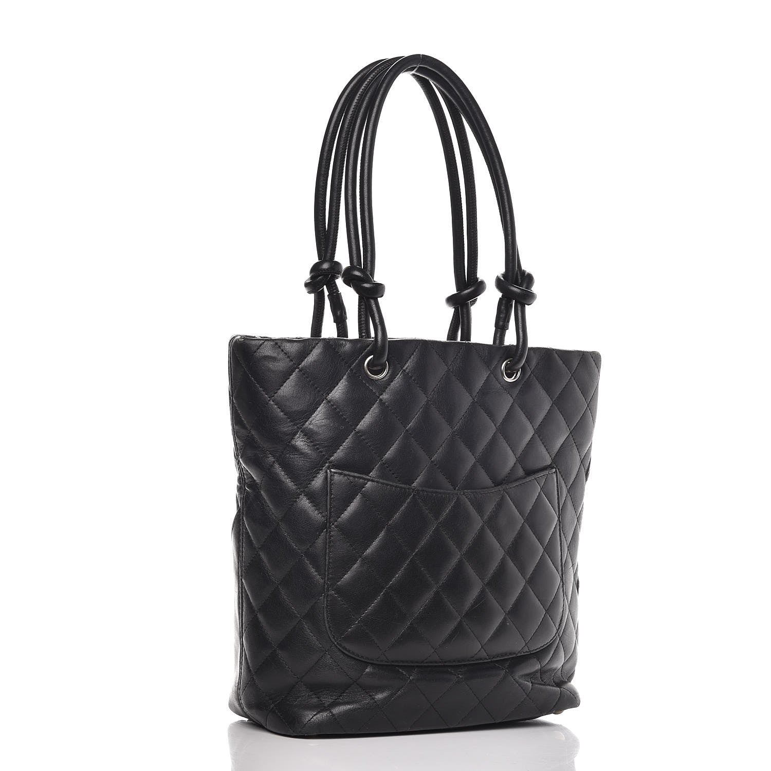 Chanel Calfskin Quilted Medium Cambon Tote Black 3 of 16