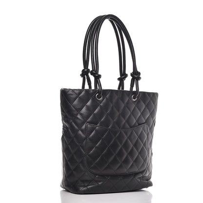 Chanel Calfskin Quilted Medium Cambon Tote Black 3 of 16
