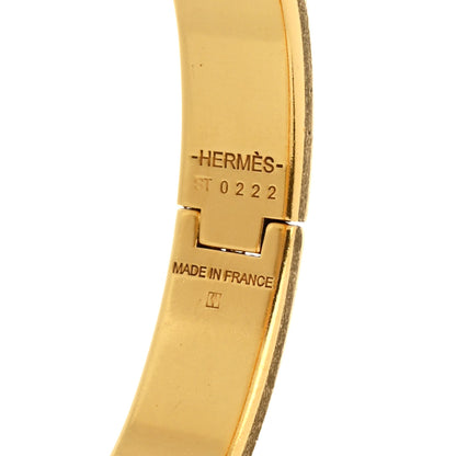 Hermes Enamel Narrow Clic Clac H Bracelet PM PM Rose Candeur 4 of 4