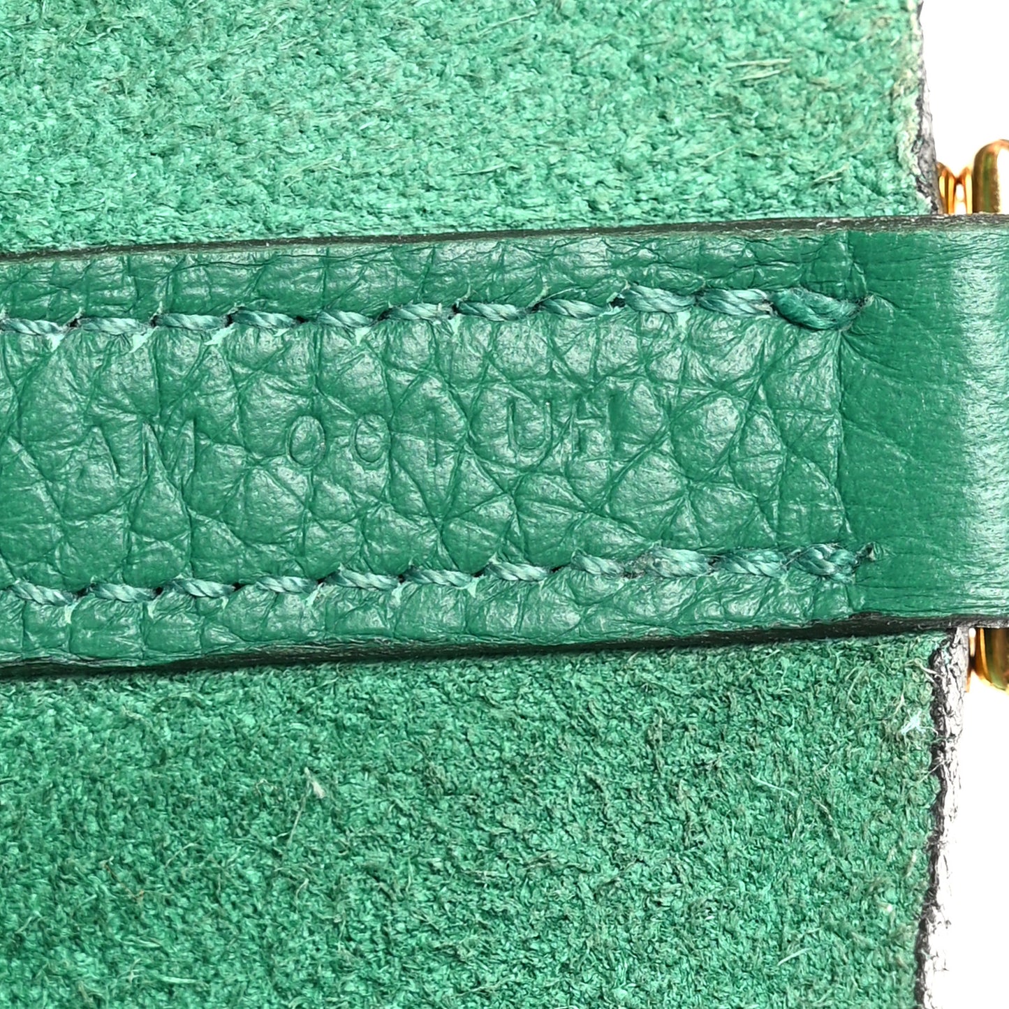Taurillon Clemence Picotin Lock 22 MM  Vert Jade