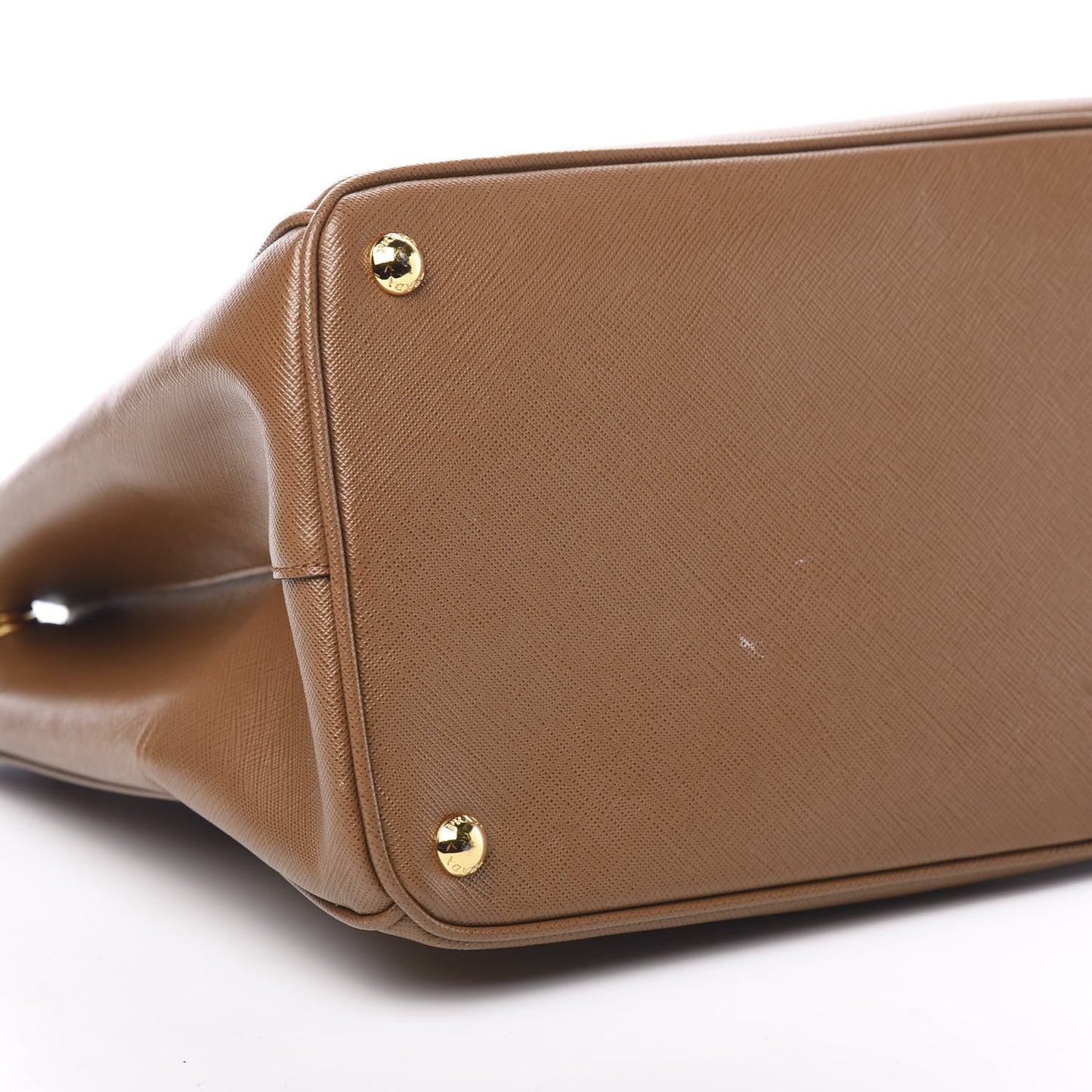 Saffiano Large Galleria Double Zip Tote Cannella