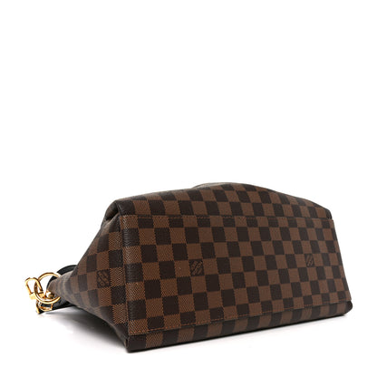 Louis Vuitton Damier Ebene Odeon Tote MM Black 4 of 9