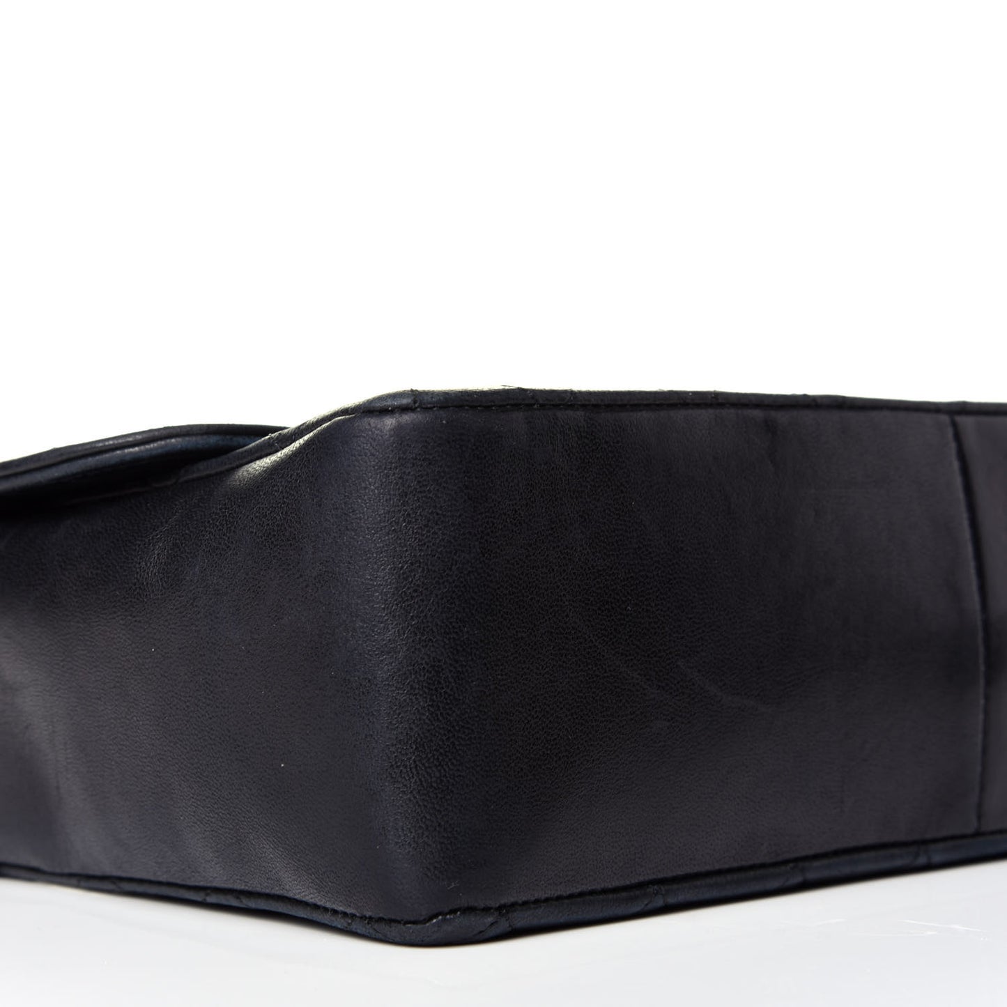 Lambskin Quilted Medium Single Flap Black