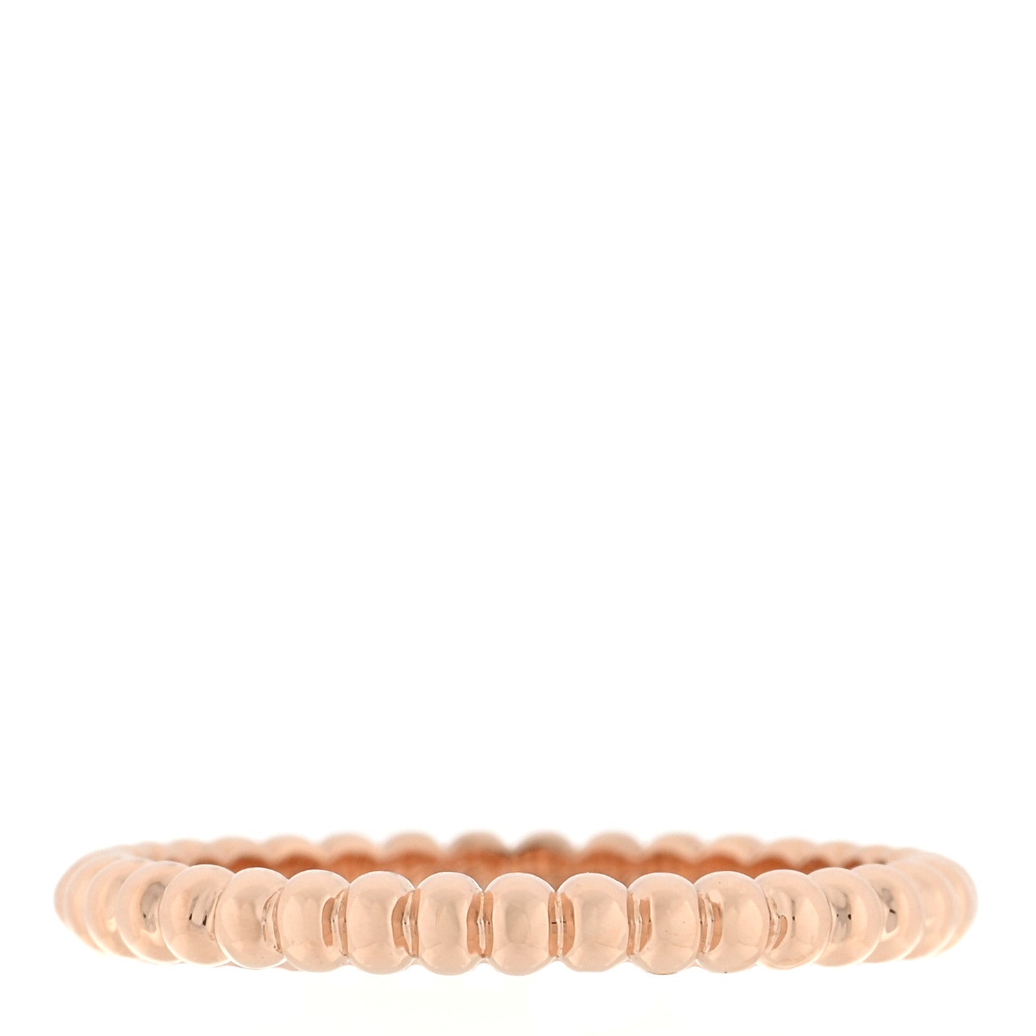 Van Cleef & Arpels 18K Rose Gold Small Perlee Ring 52 6 1 of 5