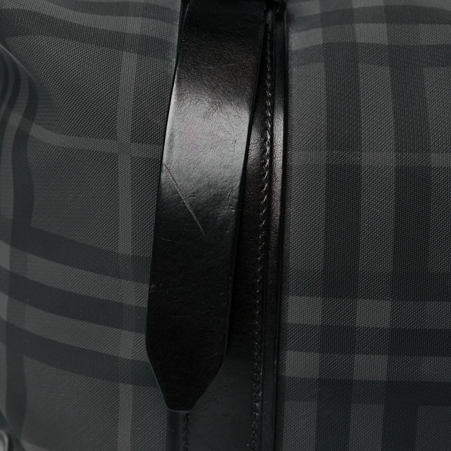 Burberry Nylon Smoked Check Weekend Duffle Bag Black 12 of 18