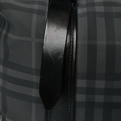 Burberry Nylon Smoked Check Weekend Duffle Bag Black 12 of 18