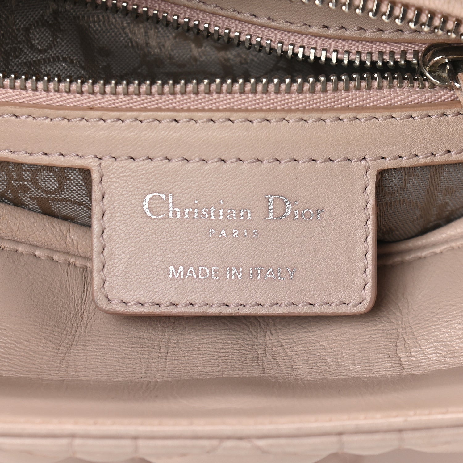 Christian Dior Lambskin Cannage Medium Lady Dior Light Pink 6 of 10