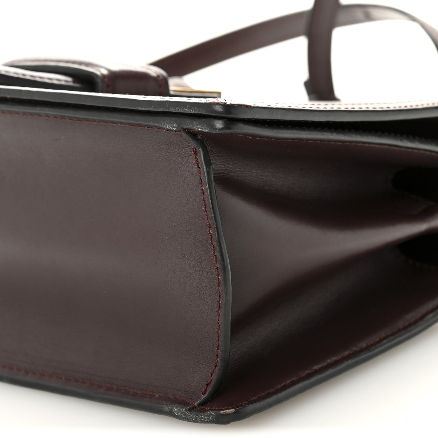 Calfskin Medium Barcelona Shoulder Bag Dark Red