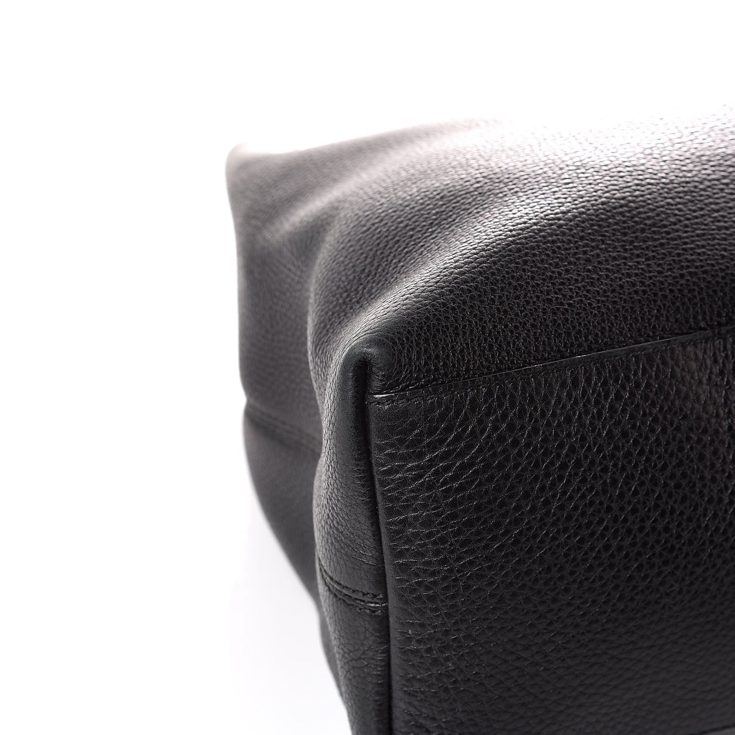 Pebbled Calfskin Medium Soho Chain Shoulder Bag Black
