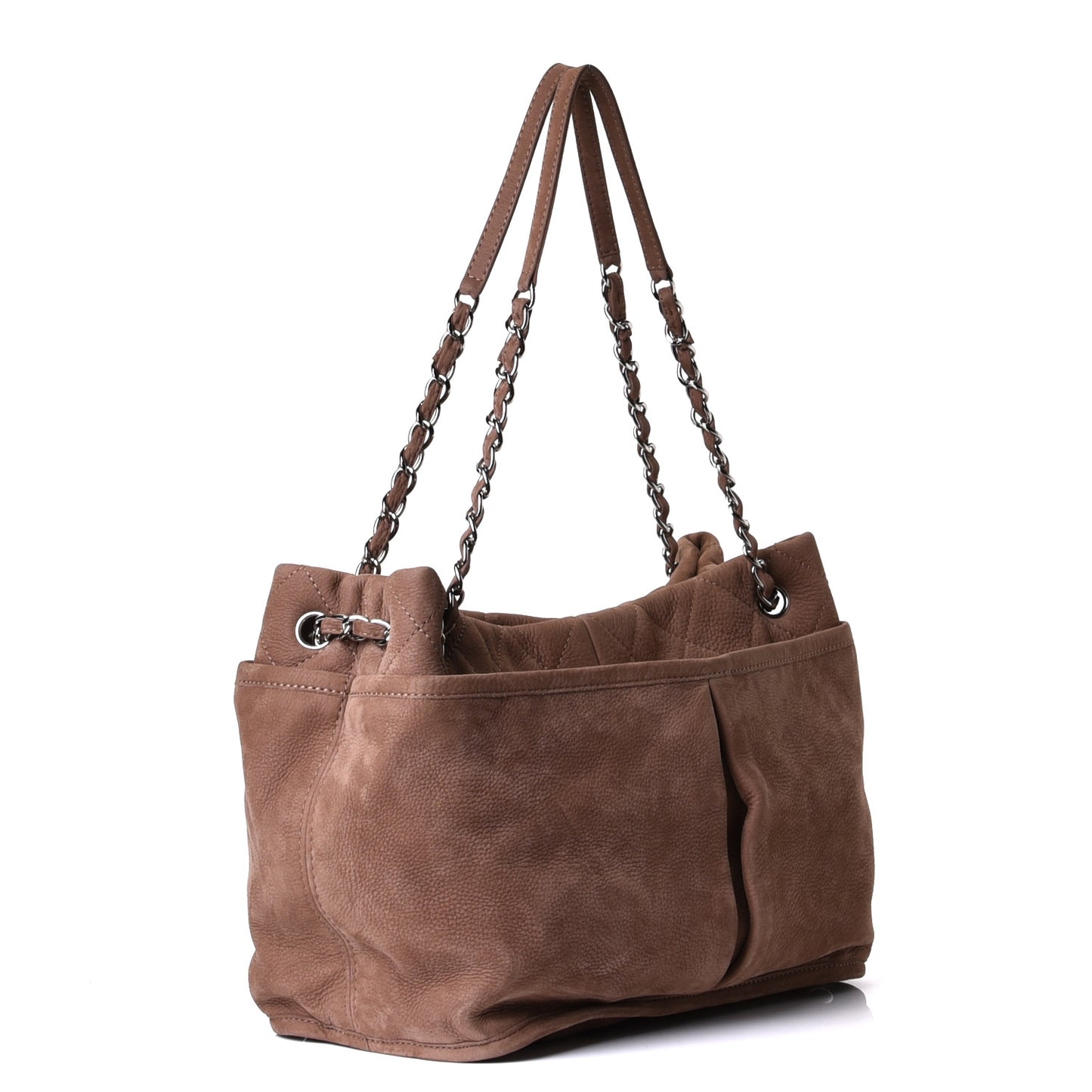Ultra Soft Suede Calfskin Natural Beauty Tote Brown