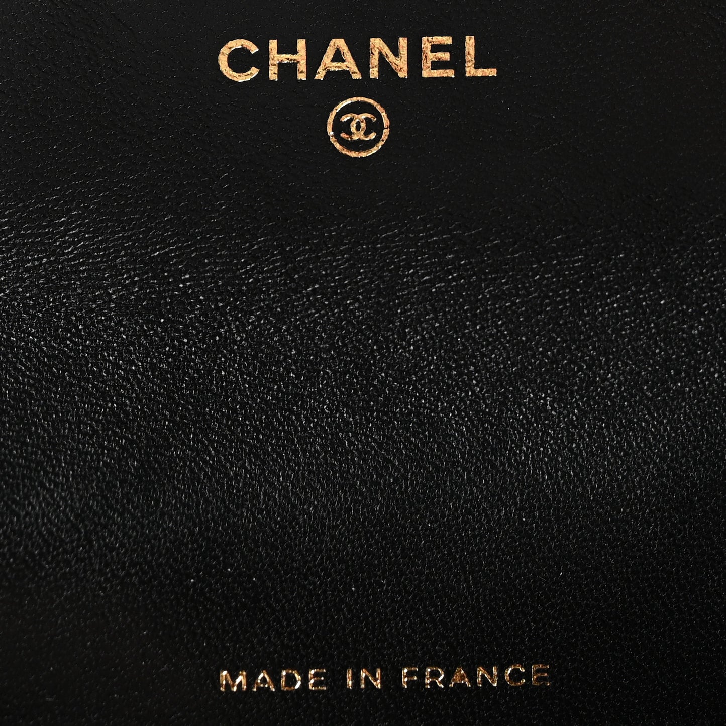 Lambskin Quilted Flap Card Holder Wallet Black