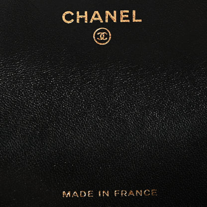 Chanel Lambskin Quilted Flap Card Holder Wallet Black 6 of 8