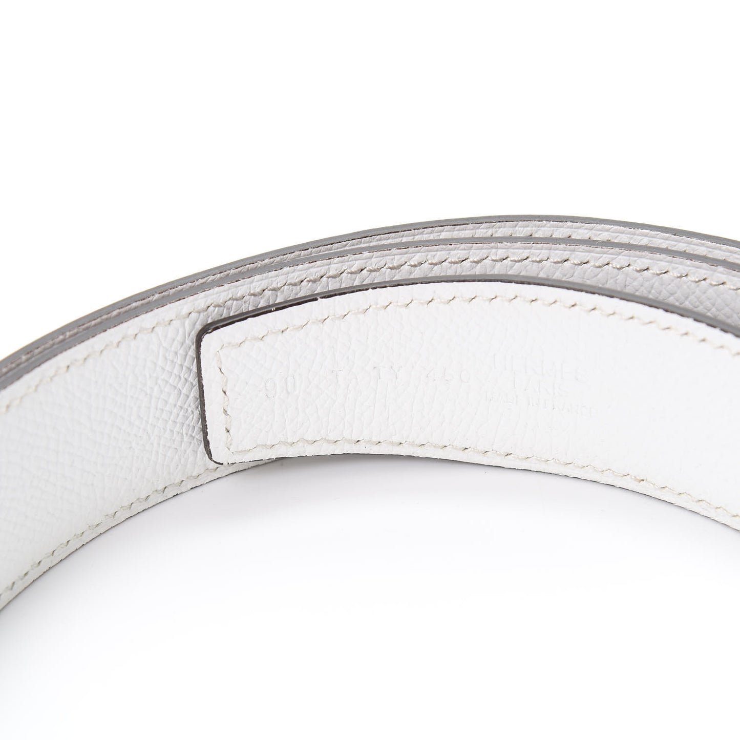 Swift Epsom 32mm Belt Strap 90 Etoupe White
