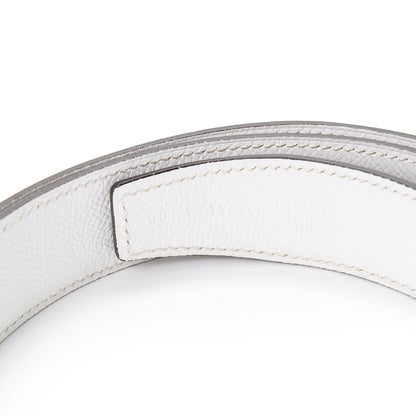 Hermes Swift Epsom 32mm Belt Strap 90 Etoupe White 4 of 5