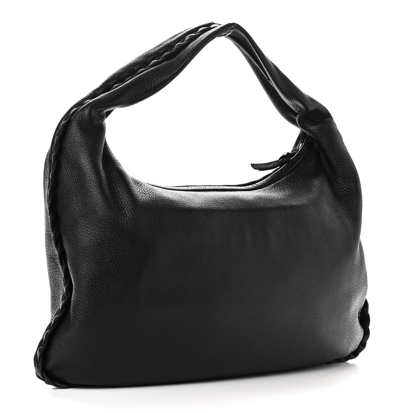 Cervo Braided Small Veneta Hobo Black