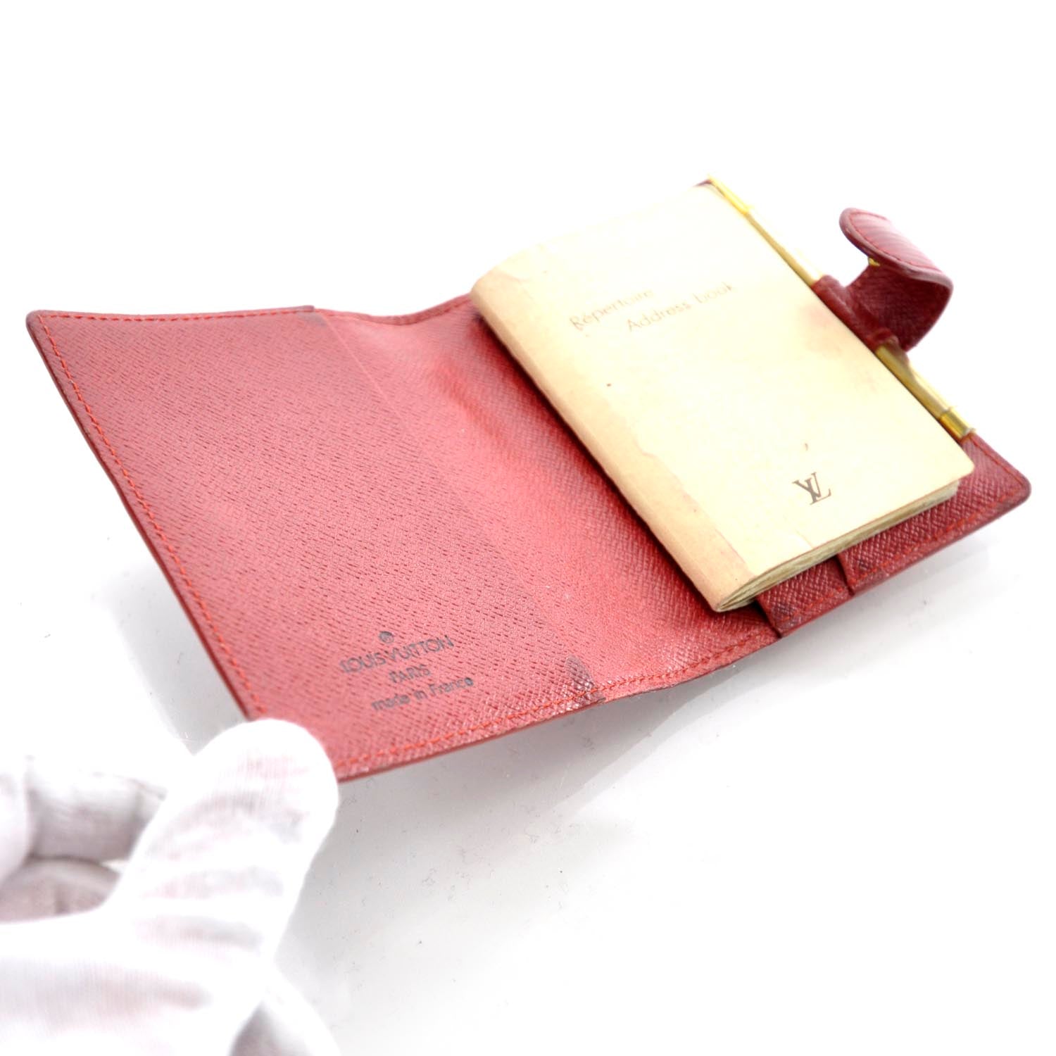 Louis Vuitton Epi Card Holder Address Book Mini Agenda 6 of 8