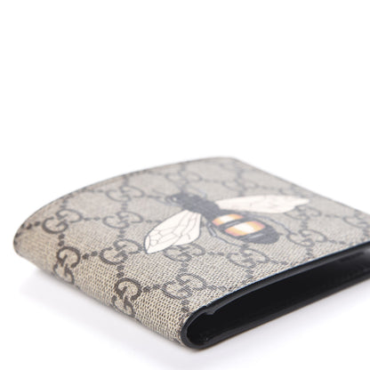 Gucci GG Supreme Monogram Bee Nice Bi-Fold Wallet Beige 6 of 9