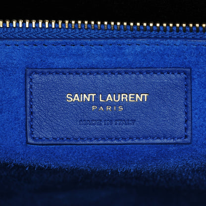 Saint Laurent Calfskin Large Sac De Jour Carryall Royal Blue 6 of 7