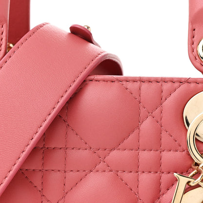 Christian Dior Lambskin Cannage Small My ABCDior Lady Dior Pink Honey 8 of 10