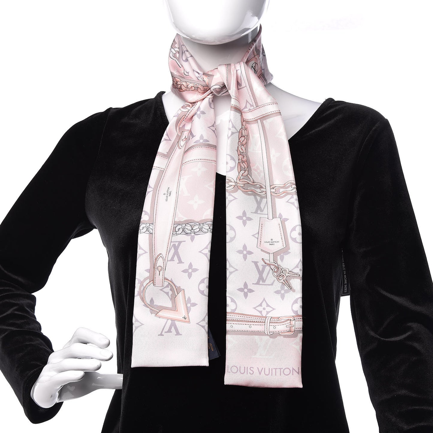 Silk Monogram Confidential Bandeau Light Pink