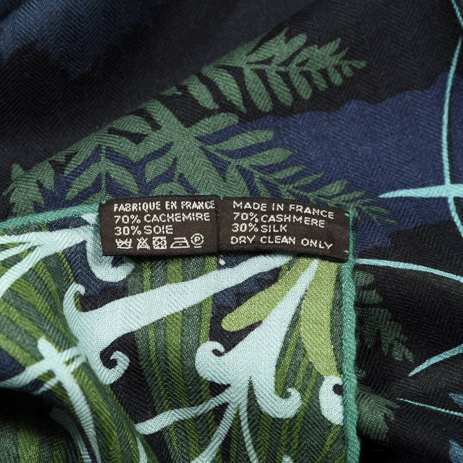 Hermes Cashmere Silk Tyger Tyger Shawl 140 3 of 3