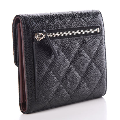 Chanel Caviar Quilted Compact Flap Wallet Black 3 of 8