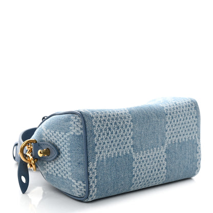 Louis Vuitton Damier Denim 3D Speedy Bandouliere 18 Denim Blue 4 of 10