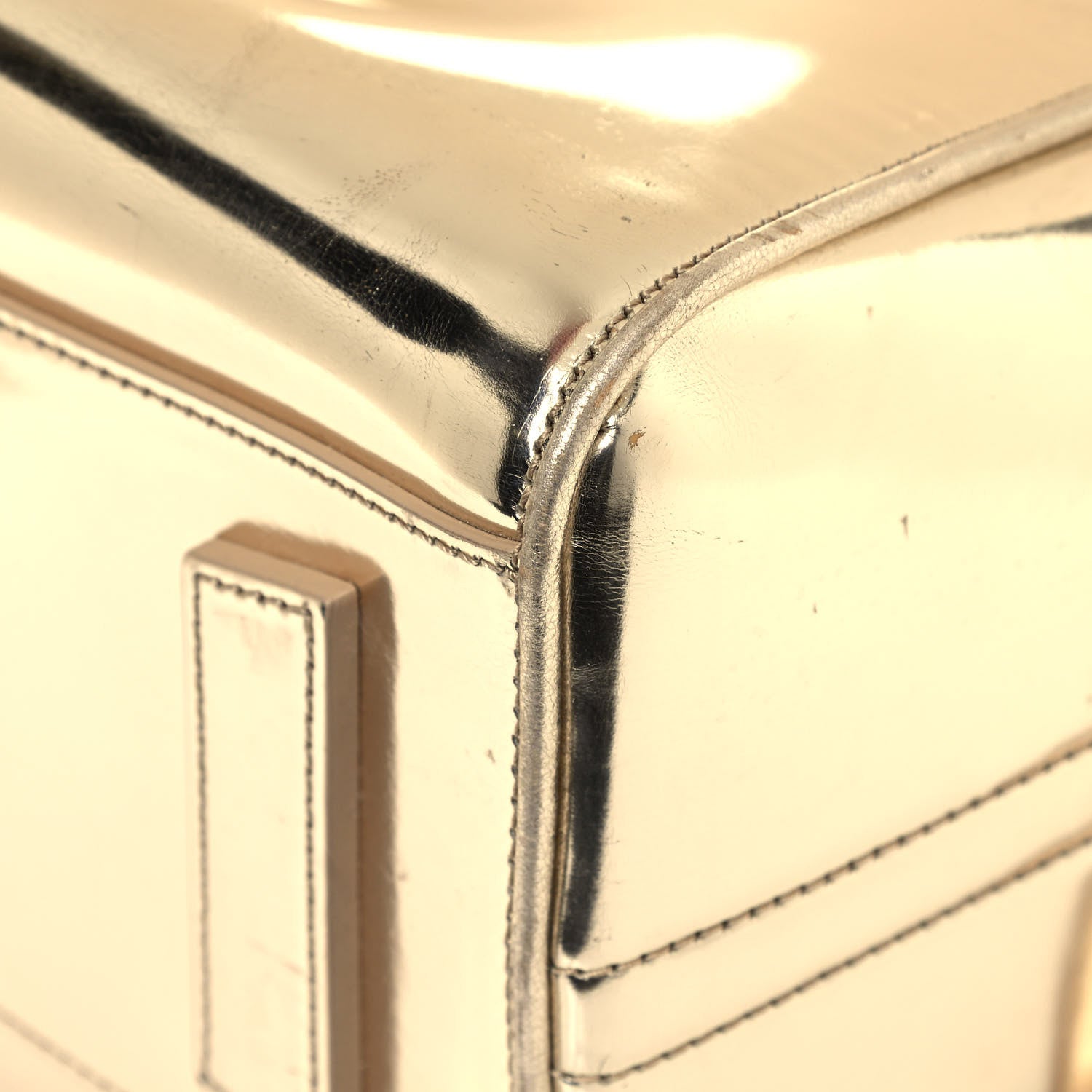 Givenchy Metallic Calfskin Medium Antigona Gold 12 of 23