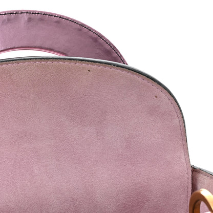 Christian Dior Metallic Glazed Calfskin Mini Lady Dior Pink 5 of 11