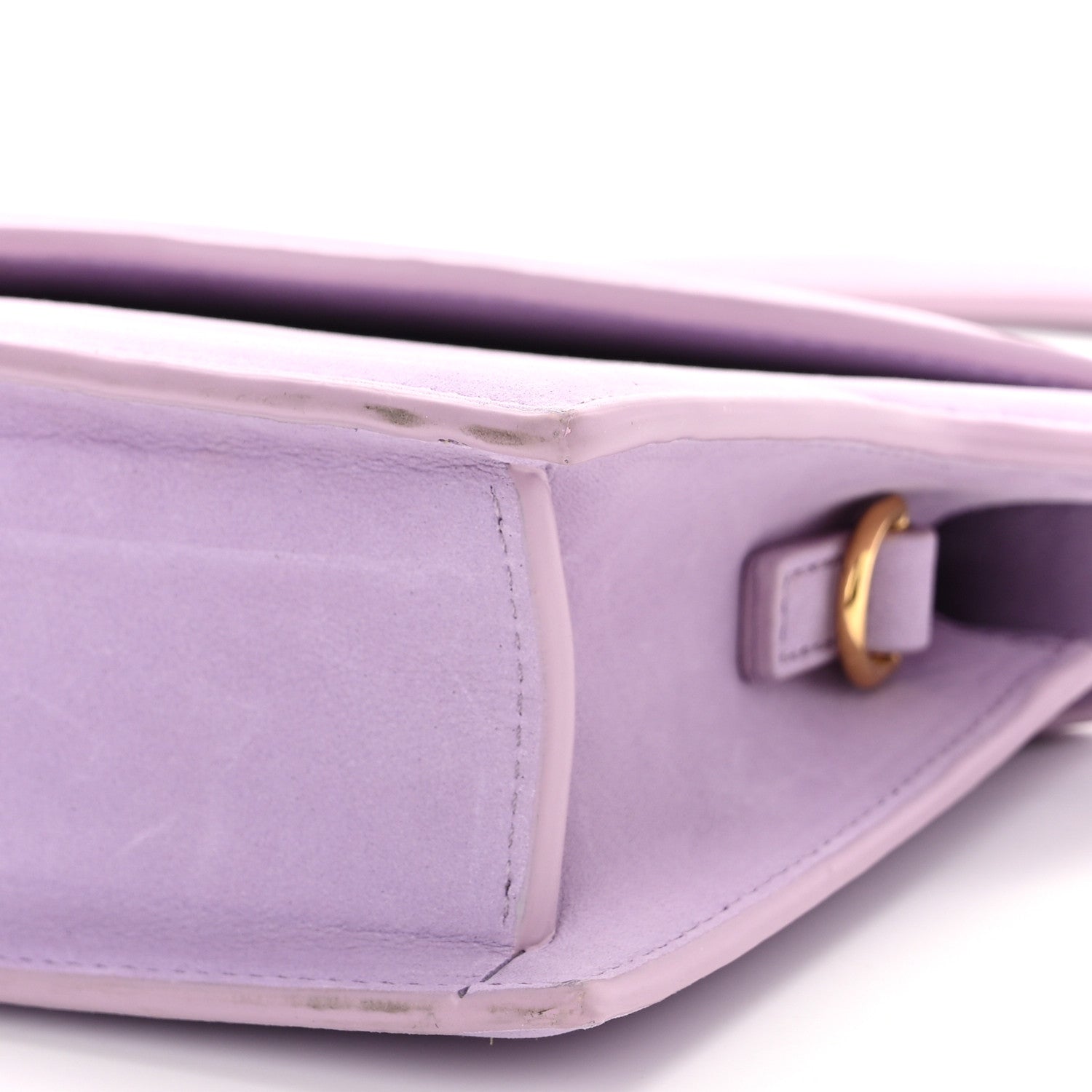 Jacquemus Nubuck Le Sac Rond Lilac 9 of 9