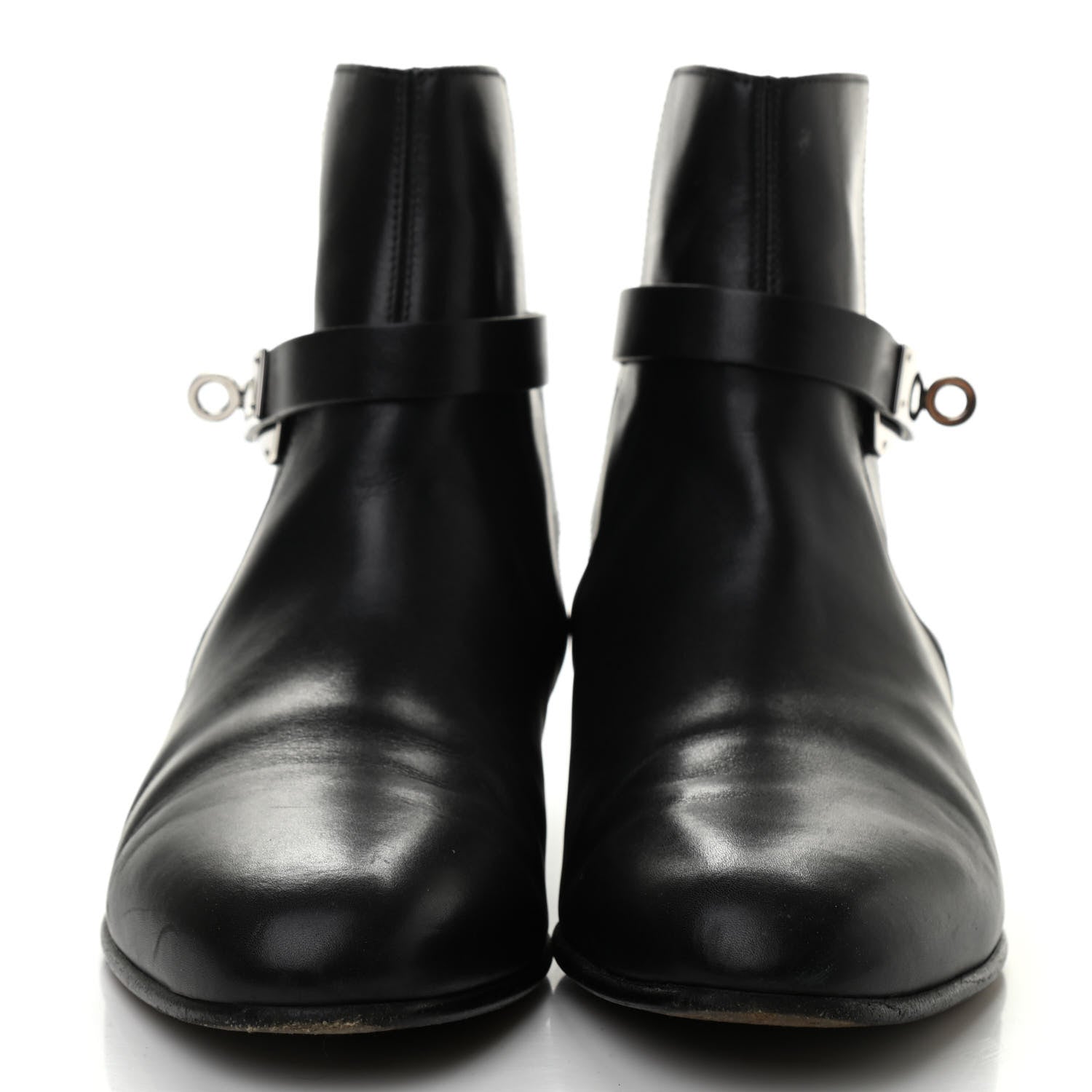 Hermes Calfskin Neo Low Boots 37.5 Black 2 of 10
