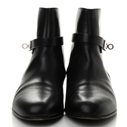 Hermes Calfskin Neo Low Boots 37.5 Black 2 of 10