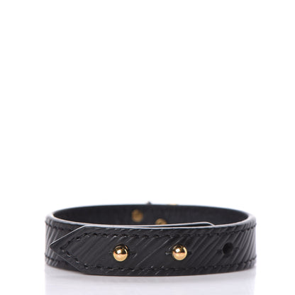 Louis Vuitton Epi Twist It Bracelet 17 Black 3 of 6