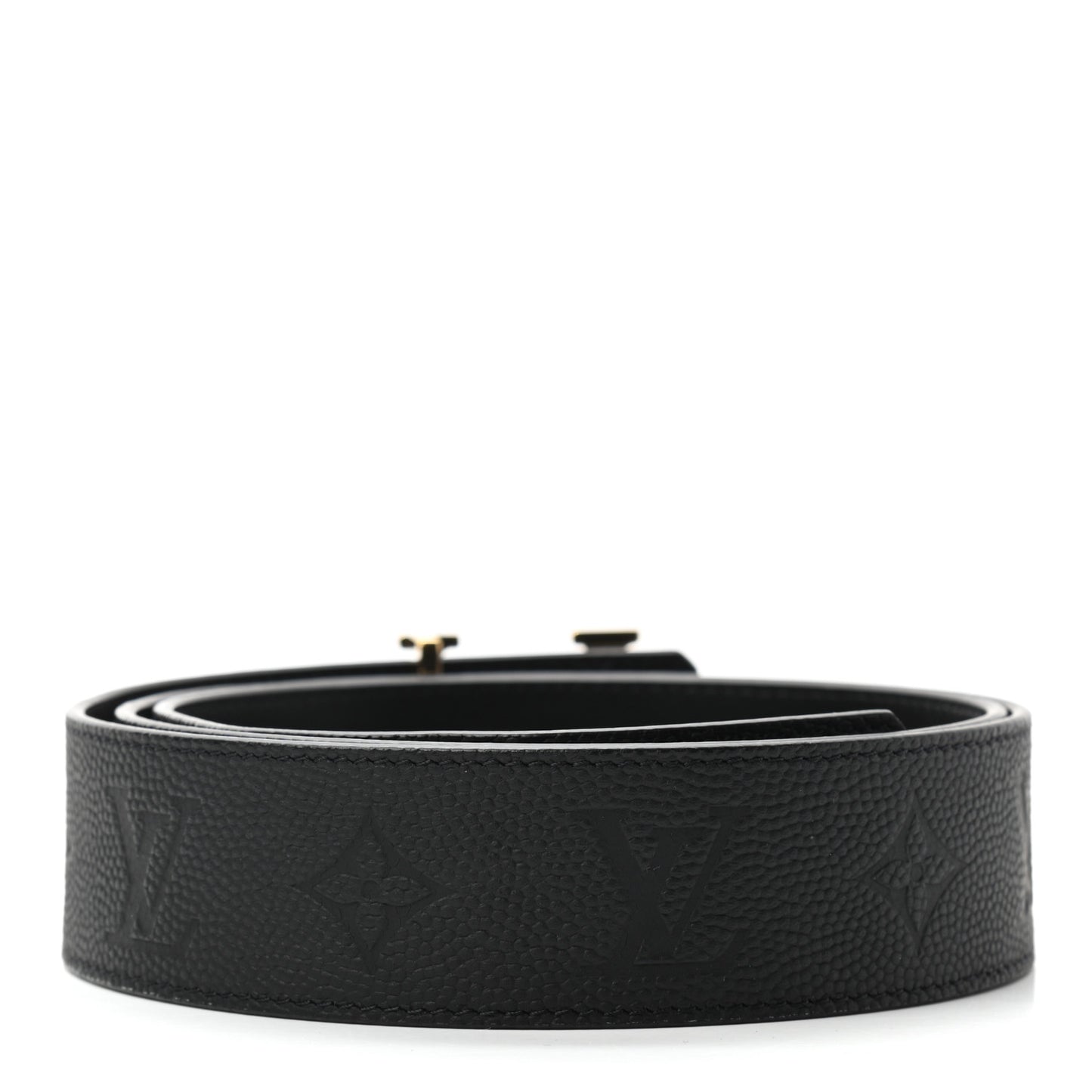 x NBA Embossed Monogram 40mm LV Initiales Reversible Belt 100 40 Black