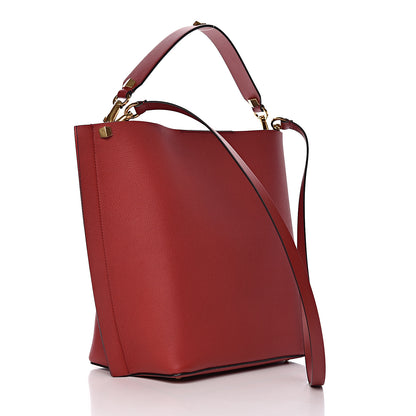 Valentino Garavani Grainy Calfskin VLogo Escape Hobo Bag Rosso Valentino 5 of 11