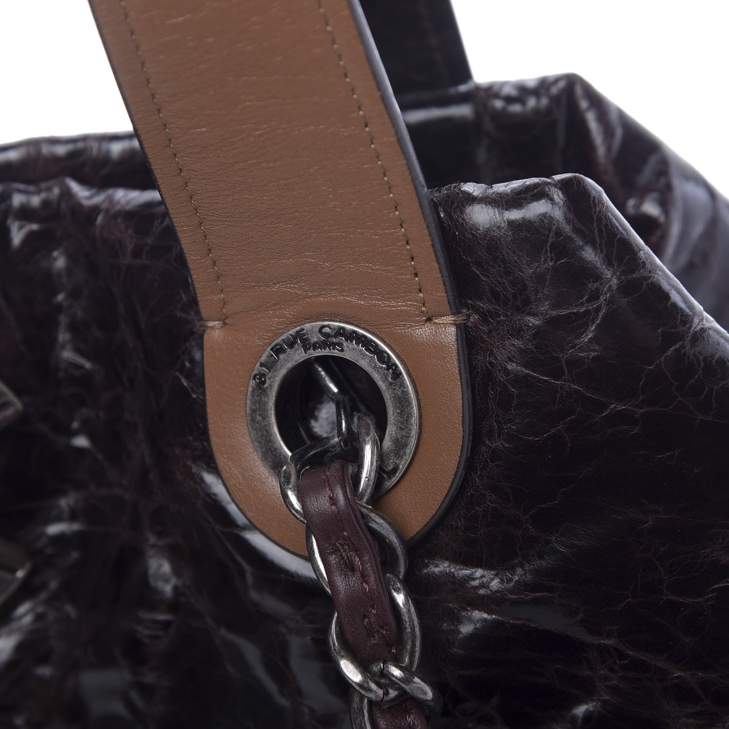 Chanel Iridescent Calfskin Quilted Large In The Mix Tote Dark Brown 11 of 12