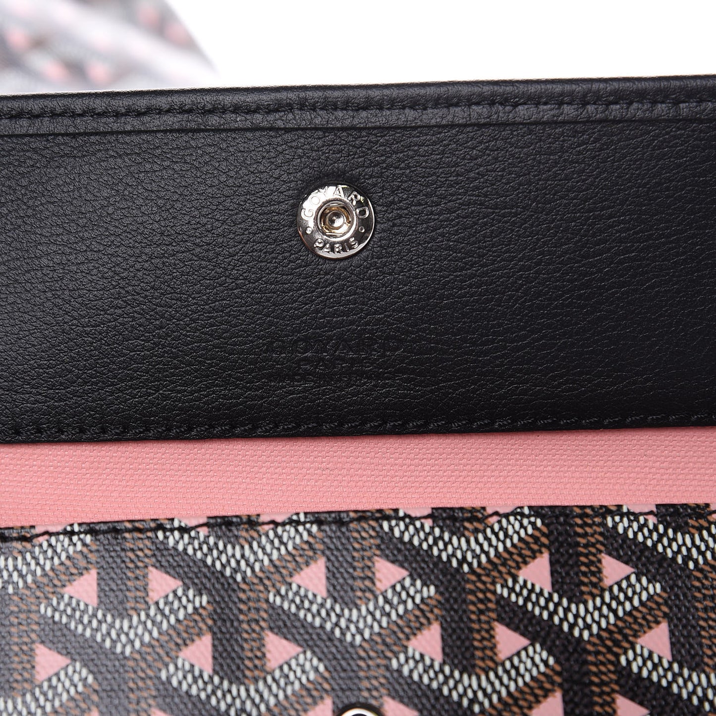Goyardine Saint Louis Claire Voie PM Black Rose Pink